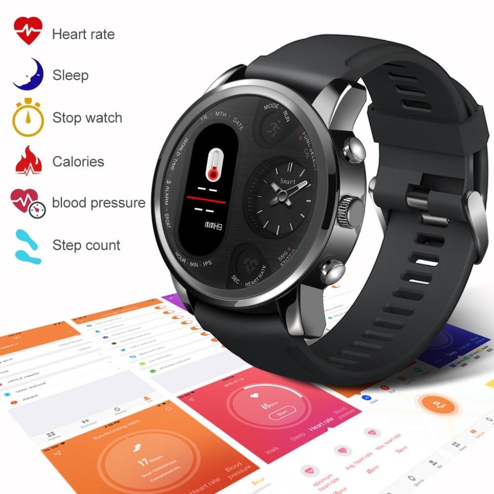 T3 PRO Smart Watch Dual Time Waterproof